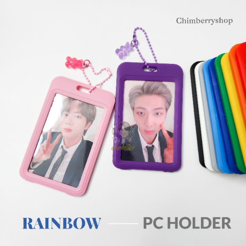 

READY | Rainbow KPOP PC Photocard ID Holder Gantungan Ballchain