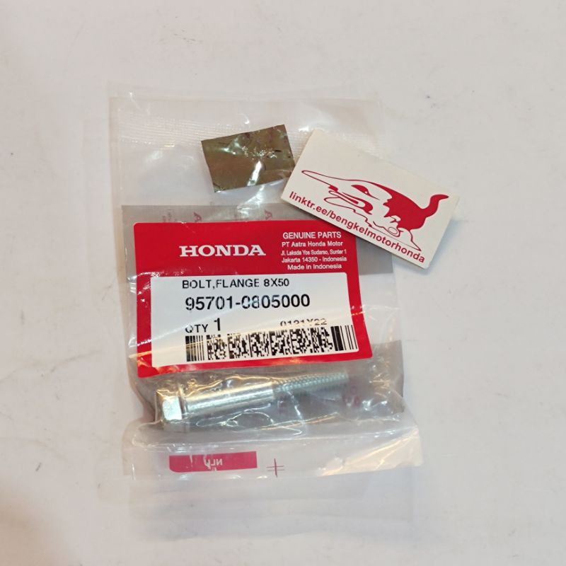 Bolt Flange 8x50 Baut Segitiga Pegangan Knalpot Belakang CBR 250R CB 150R 150X Tiger 2000 Ori AHM 95