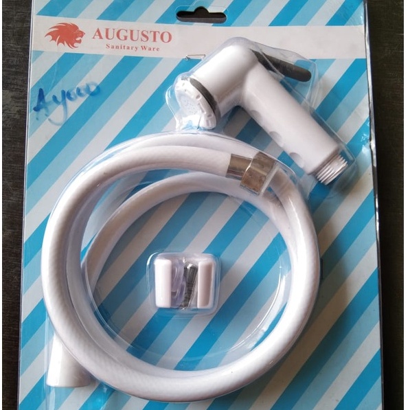 Jetshower Putih Keran Cebok Selang Shower Jet Shower Tembak Shower Cebok Selang Flexible AUGUSTO