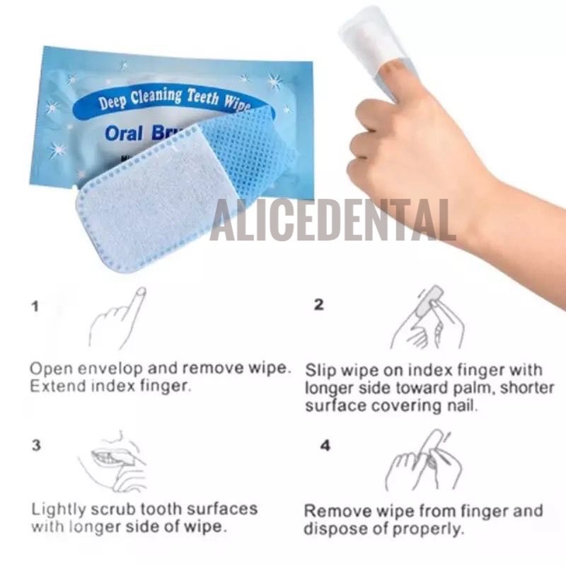Kasa pembersih lidah gigi gusi anak bayi deep cleaning teeth wipe Oral brush up sikat lidah gigi anak baby tongue cleaner cleanser sikat gusi bayi sikat gigi anak dewasa kids toothbrush steril