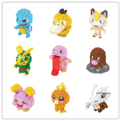 Sale! Sarung Tangan Setengah JariMainan Balok Bangunan Mini Model Lego Pokemon 20 Tipe