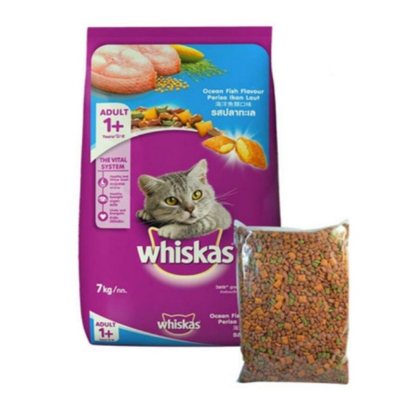 Whiskas Ocean Fish Repack 1kg / makanan kucing whiskas 1kg / whiskas oceanfish 1kg