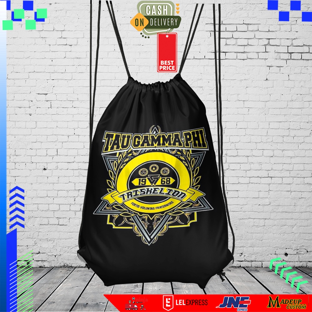 Tas Serut / String Bag Custom TAU GAMMA 3D Fullprint Anti Air Terbaru