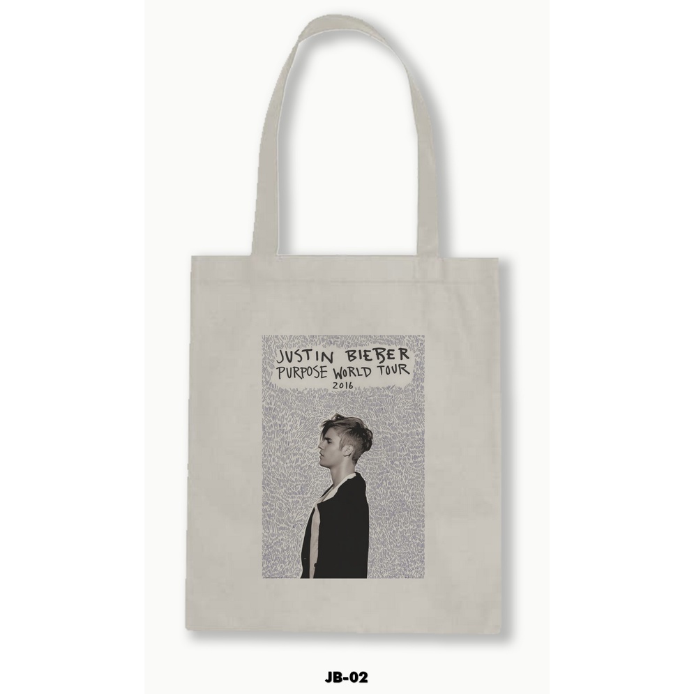 TOTE BAG BLACU - JUSTIN BIEBER