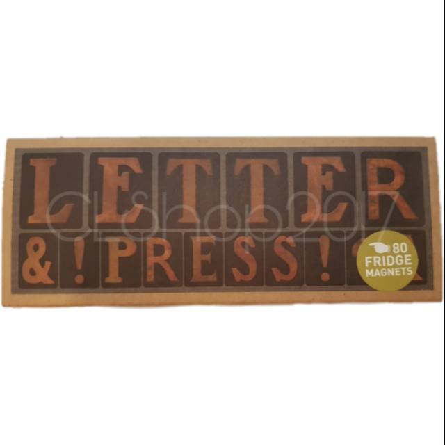 LETTER &amp; ! PRESS! 80 Fridge Magnets