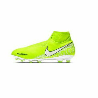 Sepatu Bola Nike Phantom VSN Elite DF FG Volt White Barely/Sepatu Futsal