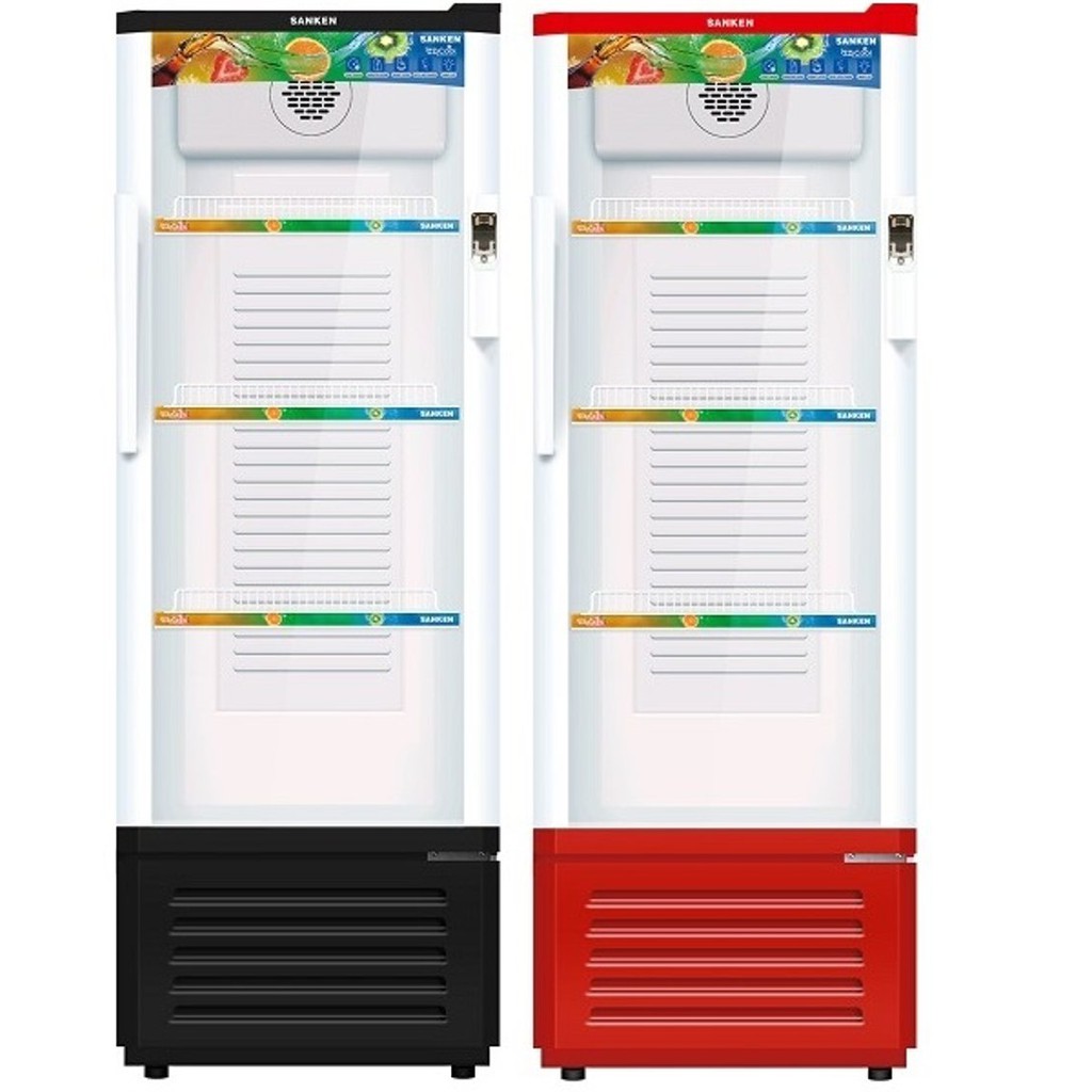 SHOWCASE SANKEN SRS 229 3 RAK DISPLAY COOLER KULKAS LOW WATT NEW