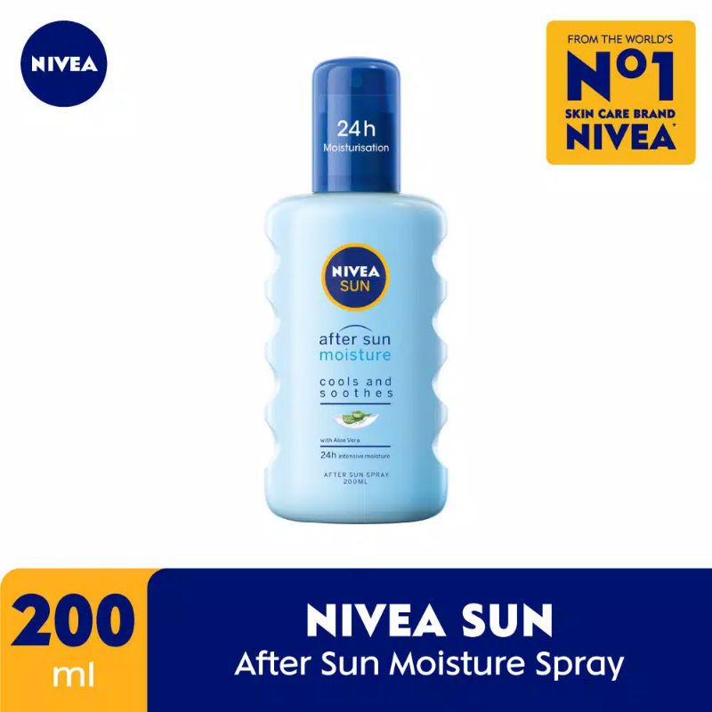 NIVEA SUN PROTECT &amp; BRONZE TAN ACTIVETING SUN SPRAY SPF 20 (200ml) bisa untuk wajah