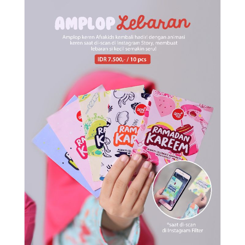 

Amplop Lebaran Afrakids Desain Islami Edukatif Unik dan Lucu