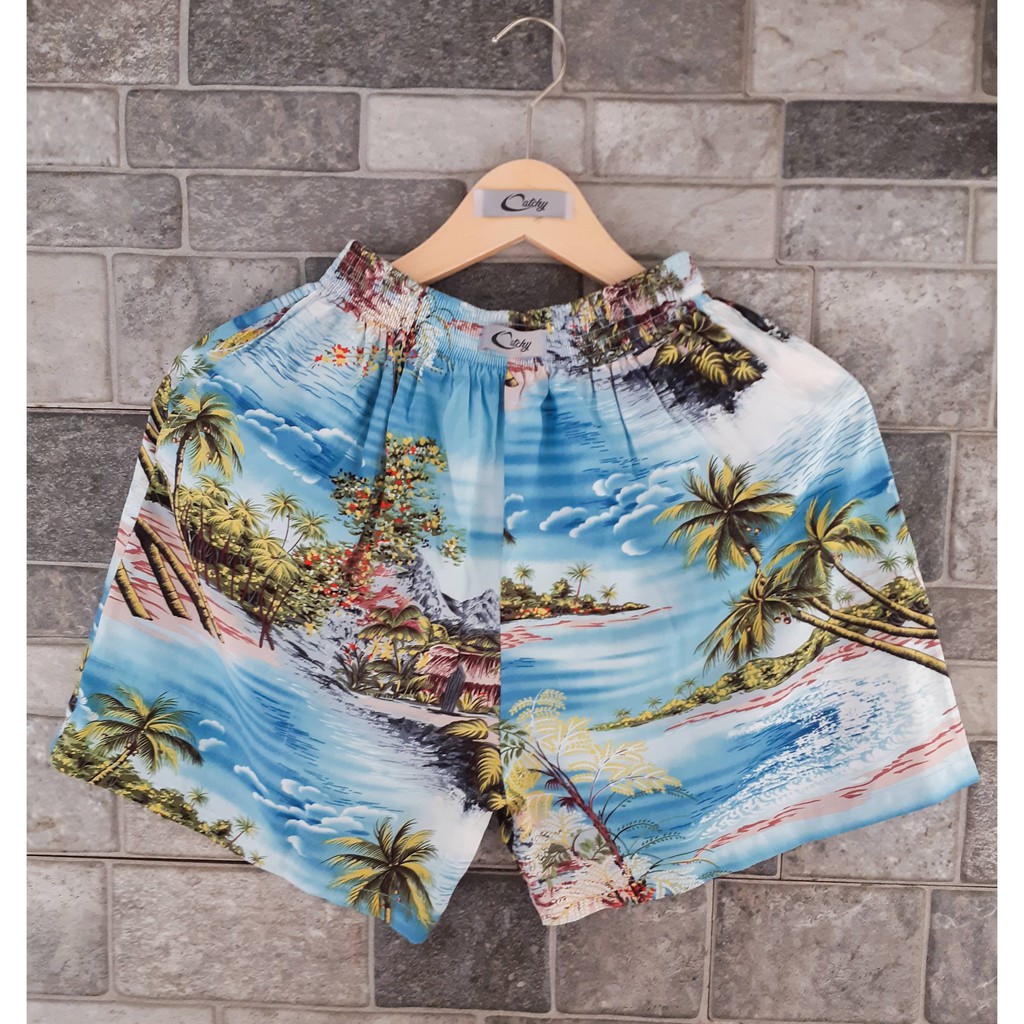  CELANA  BOXER CATCHY MOTIF  PANTAI  Shopee Indonesia