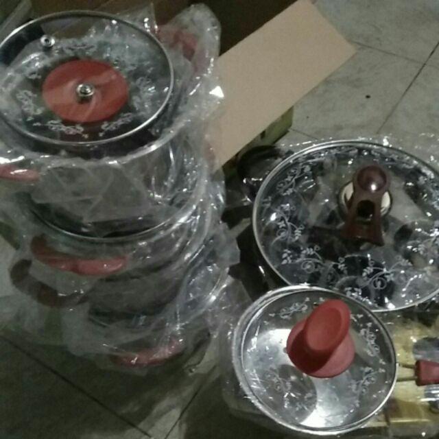 Panci Kukus Set 5 Pcs Happy Fun 5 In 1 2 Steamer Stainless Tutup Kaca