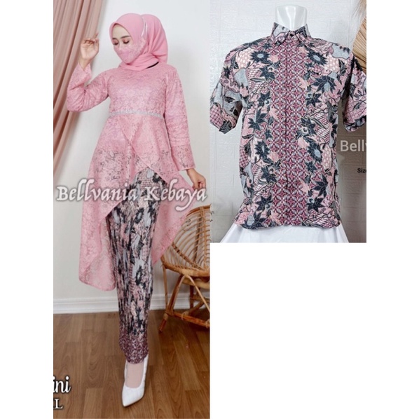 COUPLE BATIK KEBAYA SYAHRINI FREE MASKER