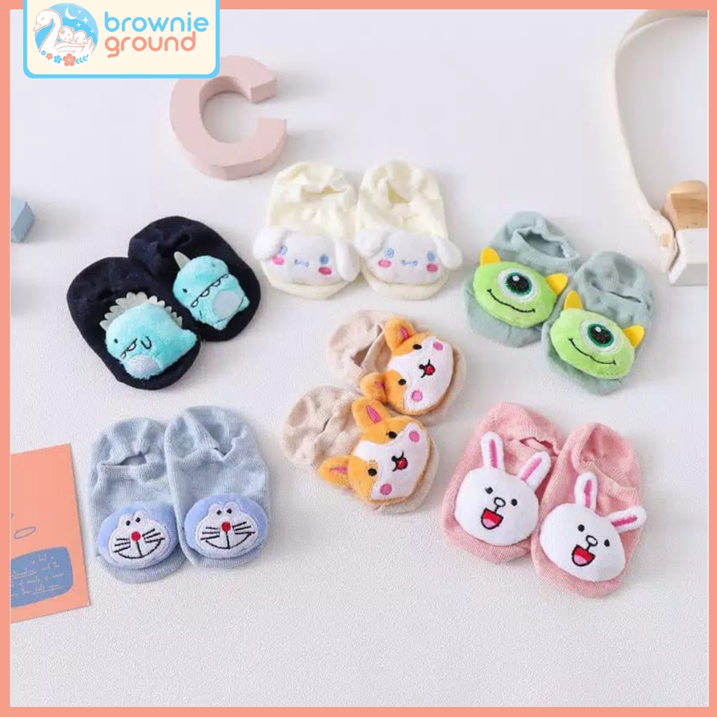 Kaos Kaki 3D karakter lucu bayi / kaos kaki timbul / kaos kaki bantal 0-6bulan