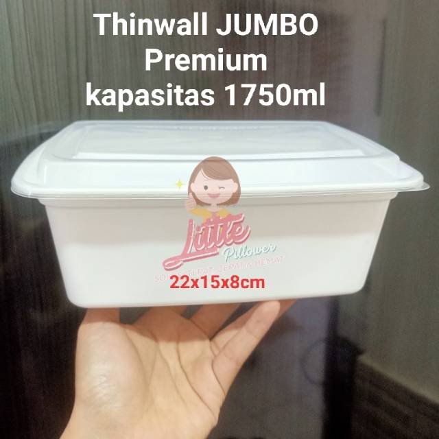 Jual Isi 30pcs Prem1750ml Jumbo Thinwall Jumbo 1750ml Premium Bahan