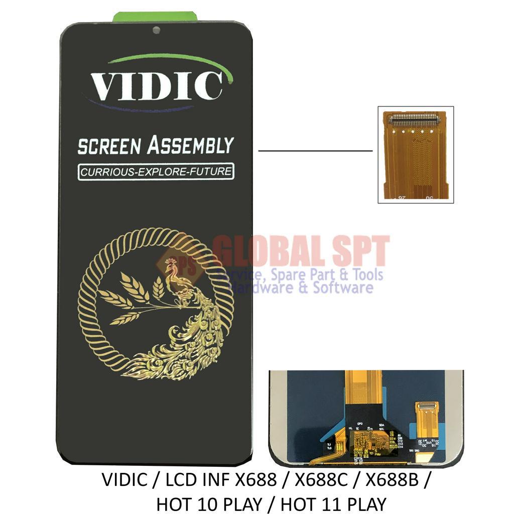 VIDIC / LCD TOUCHSCREEN INFINIX X688 / X688C / HOT 10 PLAY / X688B / HOT 11 PLAY