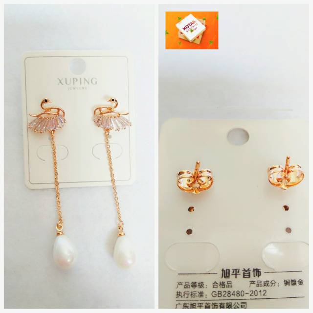 Anting Xuping Bentuk Swan / Xuping Anting Tusuk