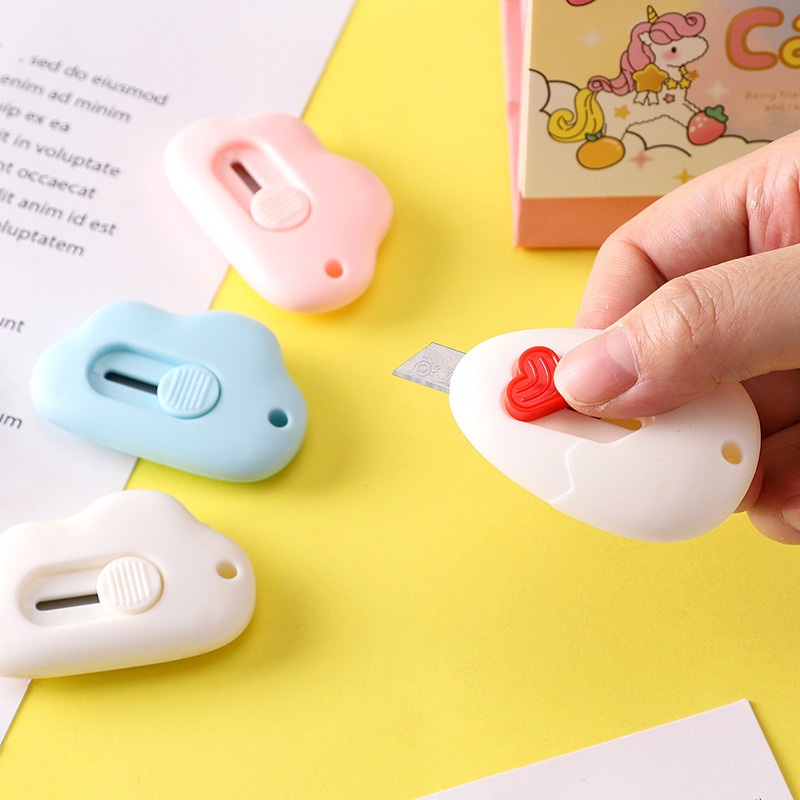 Cutter Mini Portable, Silet kecil Pemotong kertas Pisau Piso Pemotong isolasi