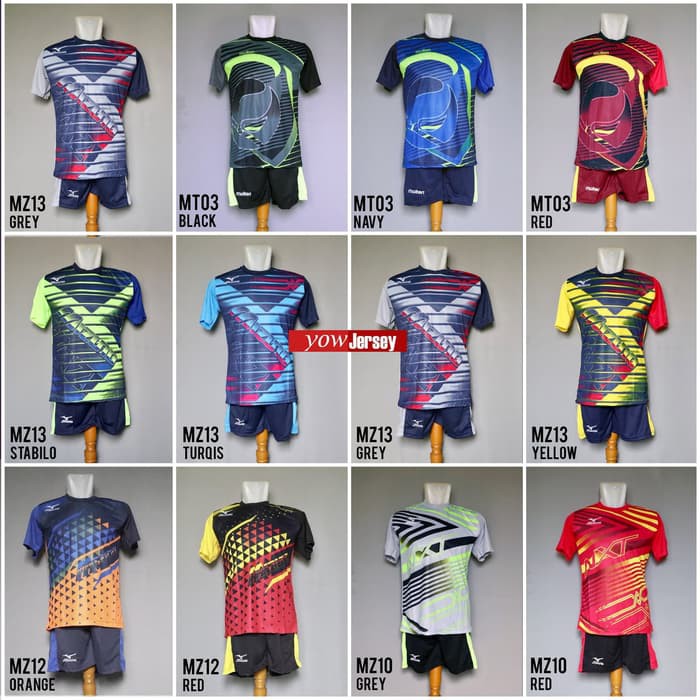 Baju Kaos Olahraga Jersey Voli Setelan Volley Asics Mizuno Molten Promo