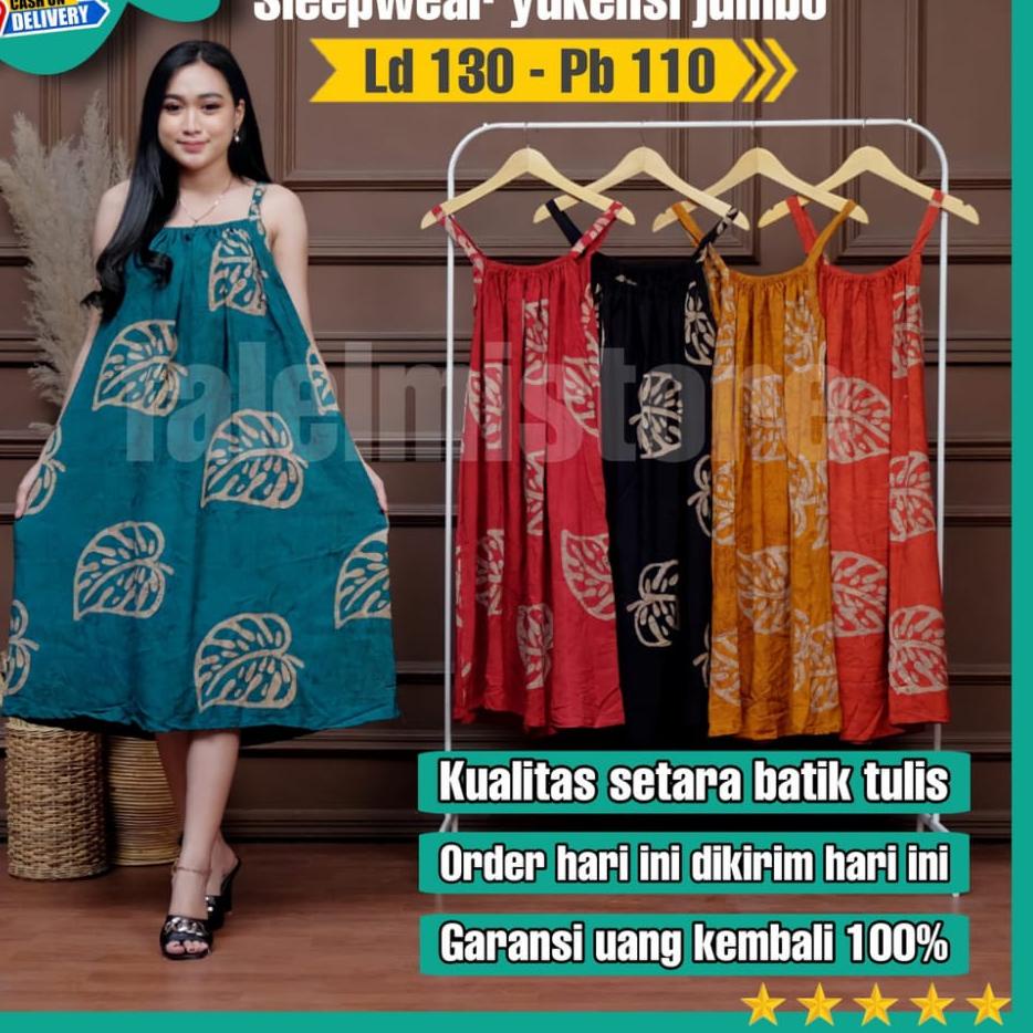 [KODE LBE] Sleepwear Sexy Jumbo Ld 130 Baju Tidur Sexy Wanita Jumbo Daster Sexy Wanita Yukensi Tali 