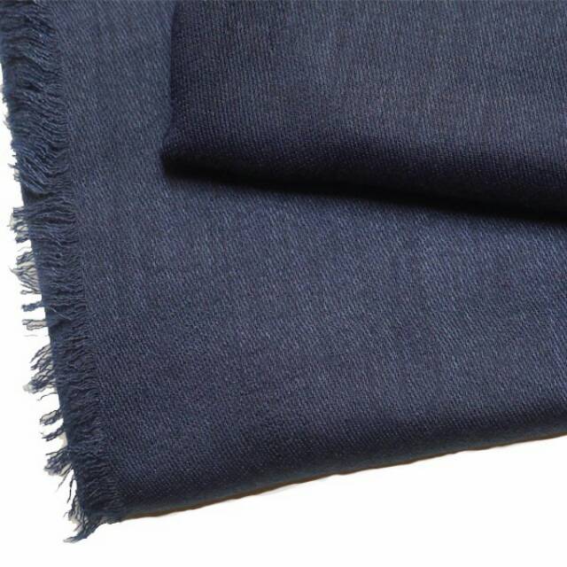 Hijab / Jilbab / Pashmina / Scraf Import 100% Viscose Navy - Biru