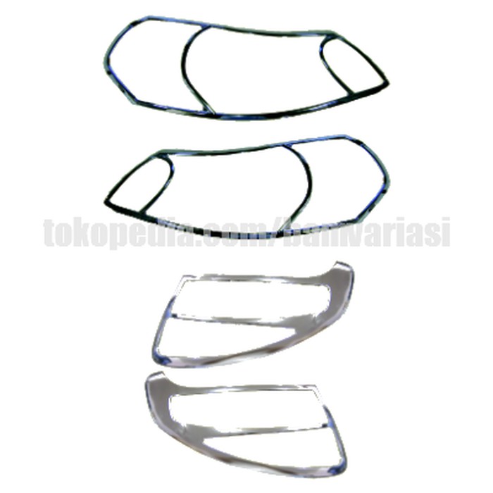 Garnish Depan Belakang 4 pcs SX 4 CHROME