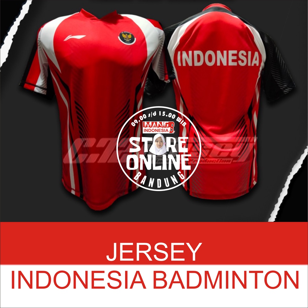 JERSEY BADMINTON OLIMPADE INDONESIA