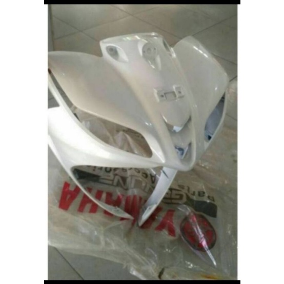 Legshield,1 body depan Jupiter Z1 injeksi 1DY warna putih Original YGP