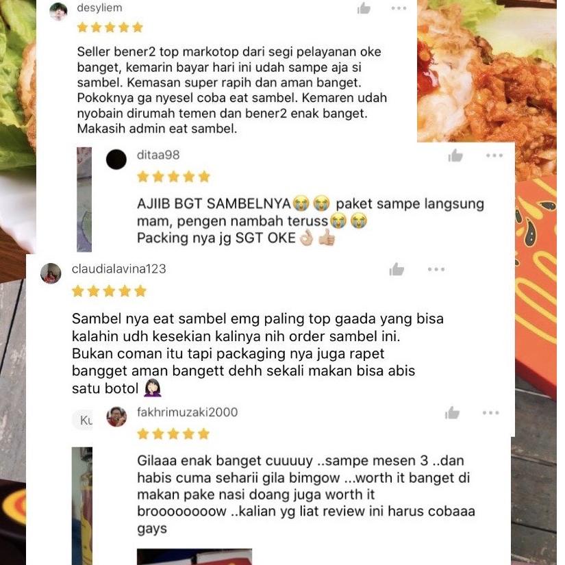 

Satu-satunya Eat Sambel - Set Sambel Jagoan 2 varian Sambal Geprek + Sambal Cumi Ciamik / Ikan Ngang