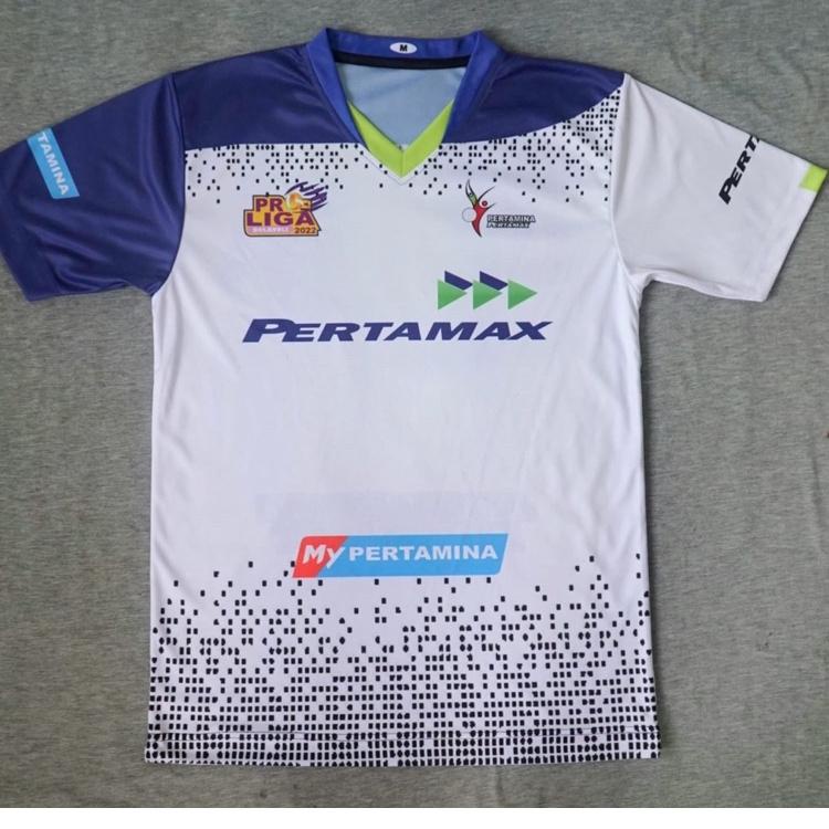 7B8 jersey volly motif proliga 2022 jakarta pertamax jakarta pertamina full printing lengan➳❤ (Jual)