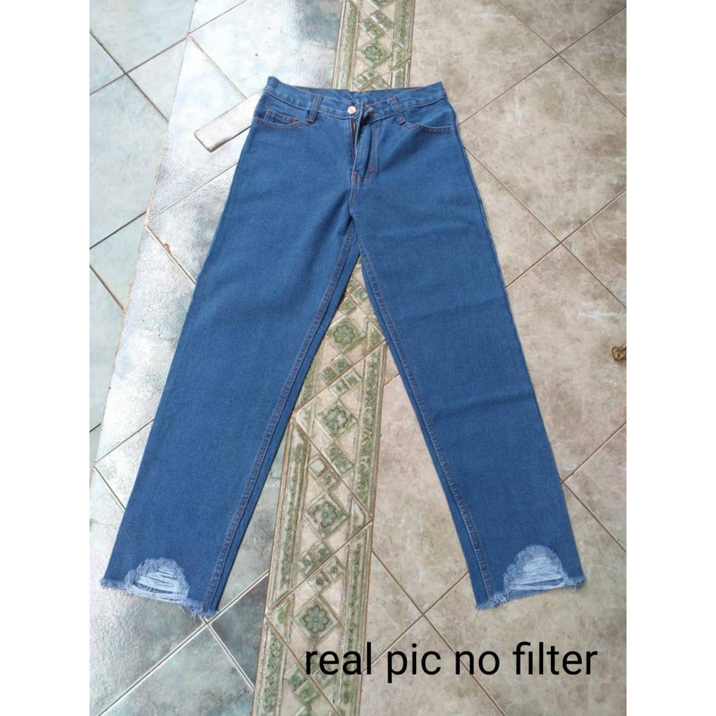 BEFAST - 5151 Adila Jeans / Boyfriend Jeans Underhole / Celana Jeans Kekinian 2021 / Jeans Trend / Celana Jeans OOTD Wanita Hits