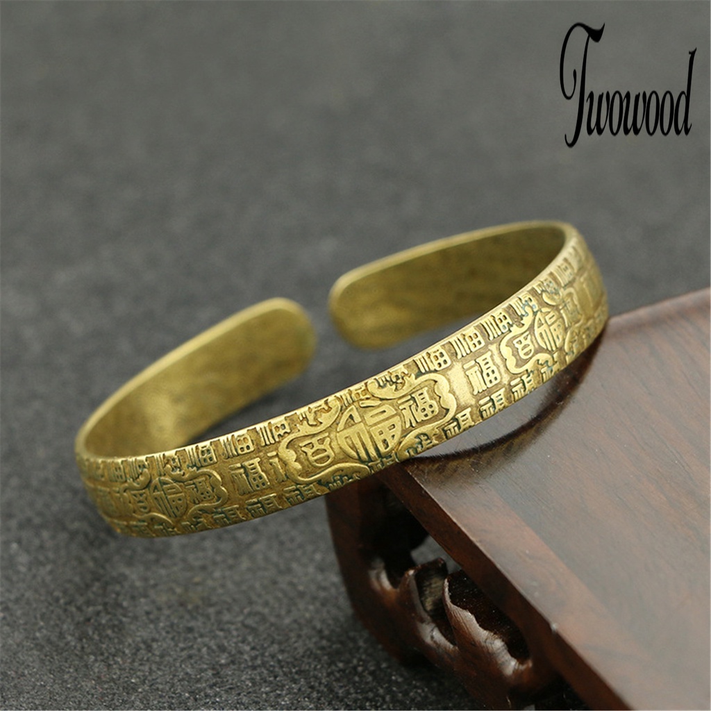 Gelang Bangle Adjustable Bahan Kuningan Untuk Pria Dan Wanita