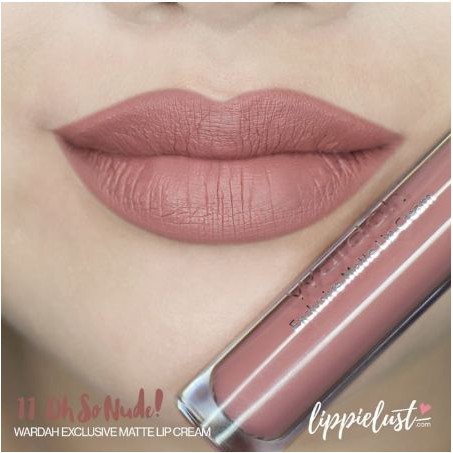 LIP CREAM WARDAH EXCLUSIVE MATTE NO.11 OH SO NUDE