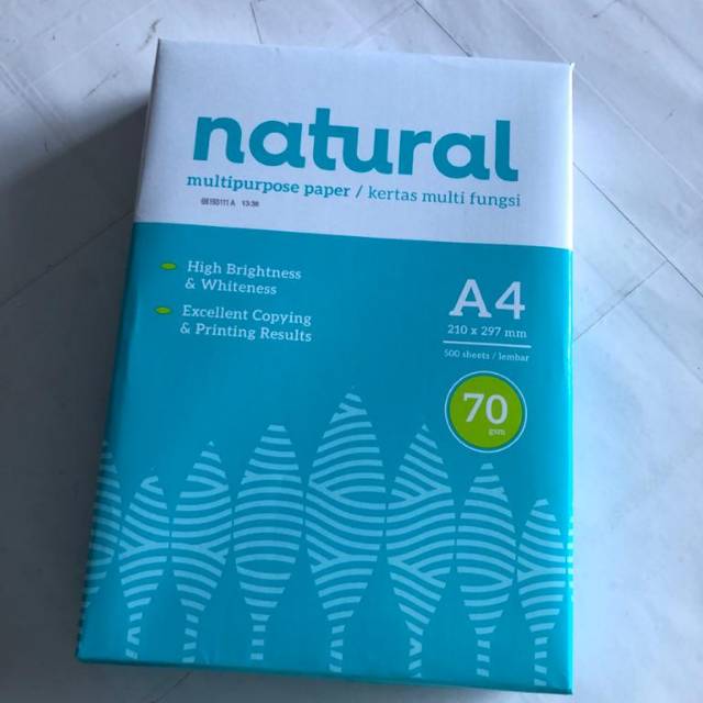 

KERTAS HVS A4 NATURAL 70 GR