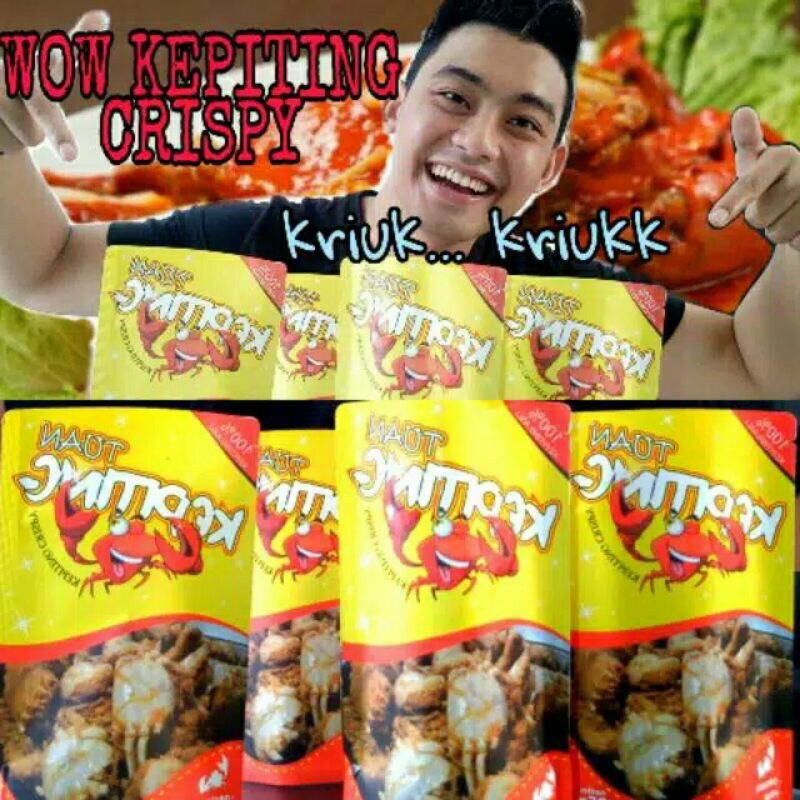 

KEPITING CRISPY BABY CRAB CEMILAN SNACK UNIK