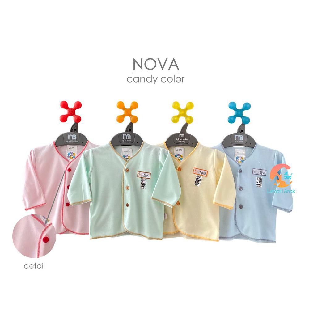 NEW COLLECTION NOVA Baju Bayi Lengan Panjang 0-3 bulan (Candy Color)