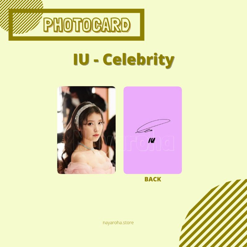 IU CELEBRITY PHOTOCARD