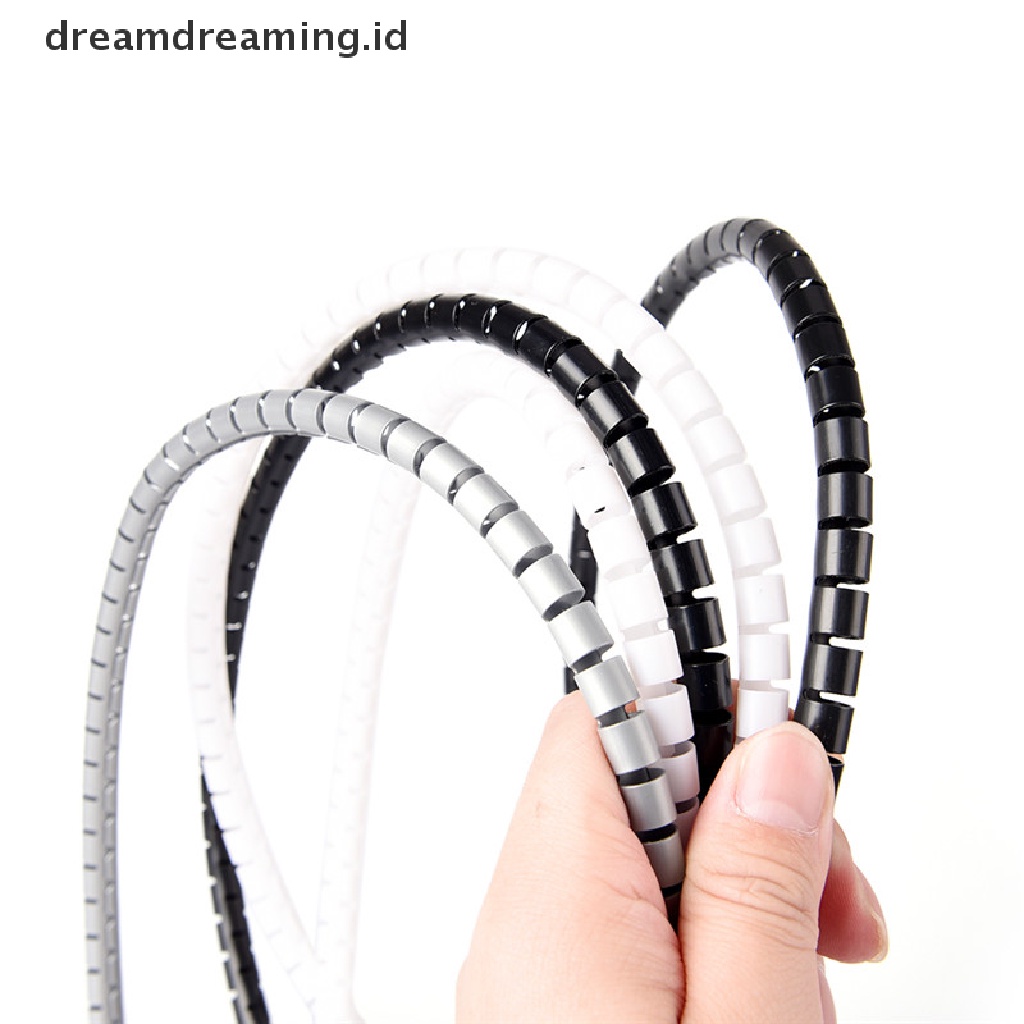 (Dreamdreaming.Id) Pelindung Kabel Spiral 8mm Panjang 1m