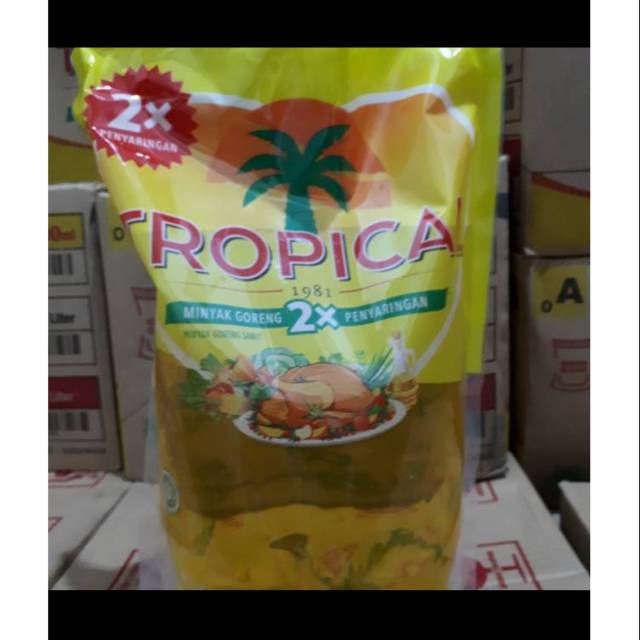 

Minyak tropical dua liter per dus isi 6 pcs