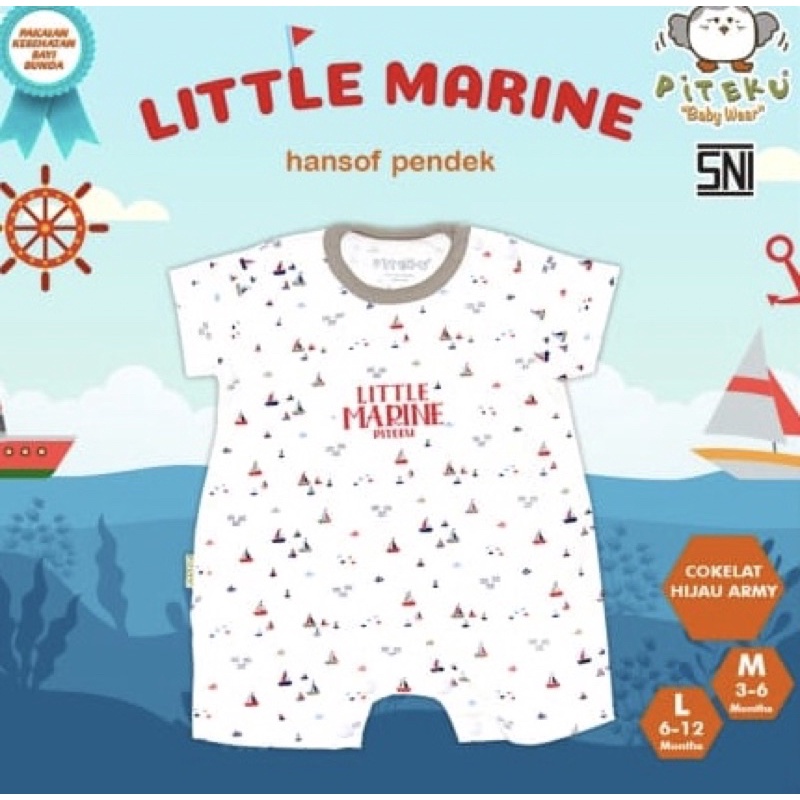 Piteku romper little marine