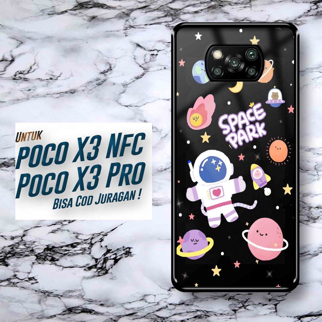 SRC - Case Xiaomi Poco X3 / X3 Pro / X3 NFC Casing Hard case 2D Terbaru [ Aest Nasa Galaxy Little As