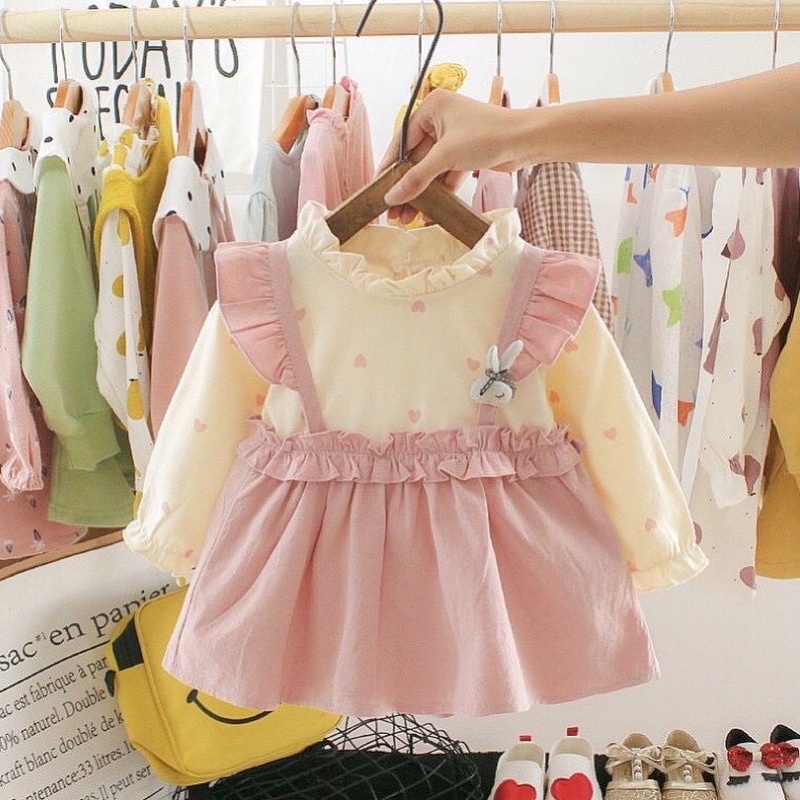 BARU! LIA001 - Dress Korea Bayi 0-3 Tahun Anak Perempuan Fashion Terlaris Baju Pesta Pergi Jalan