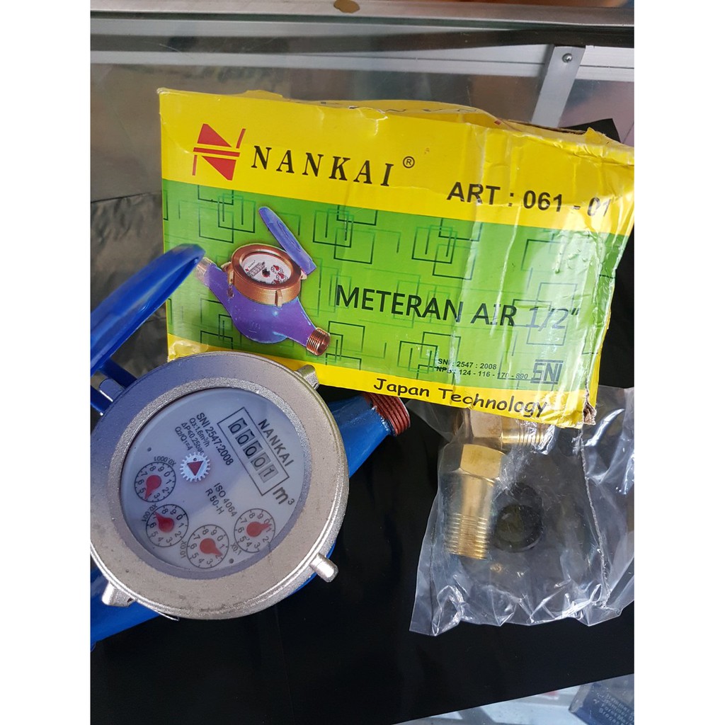 Meteran Air Besi Nankai 0.5 SNI Standar PDAM Meter Air nankai 0.