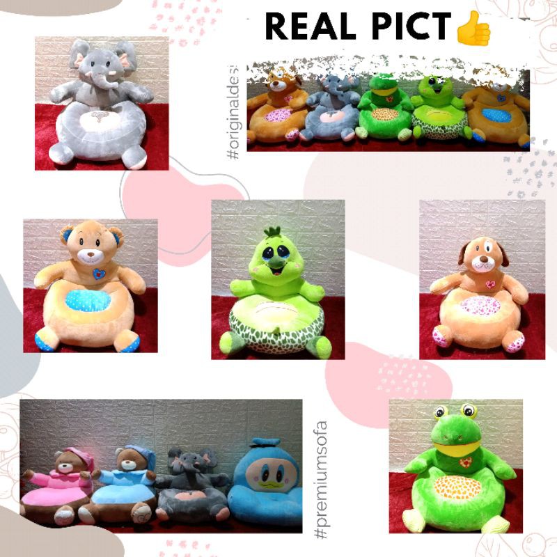 Anak-Dewasa! Sofa santai duduk karakter animal lucu premium original