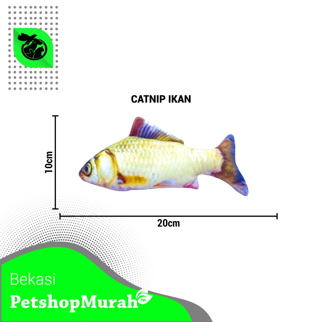 Mainan Kucing Anjing Gigitan Pet Toy Cat Nip Catnip Fish Ikan Murah