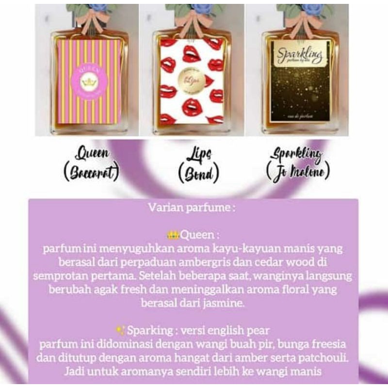 NBS PARFUME ( QUEEN , SPARKLING , LIPS )