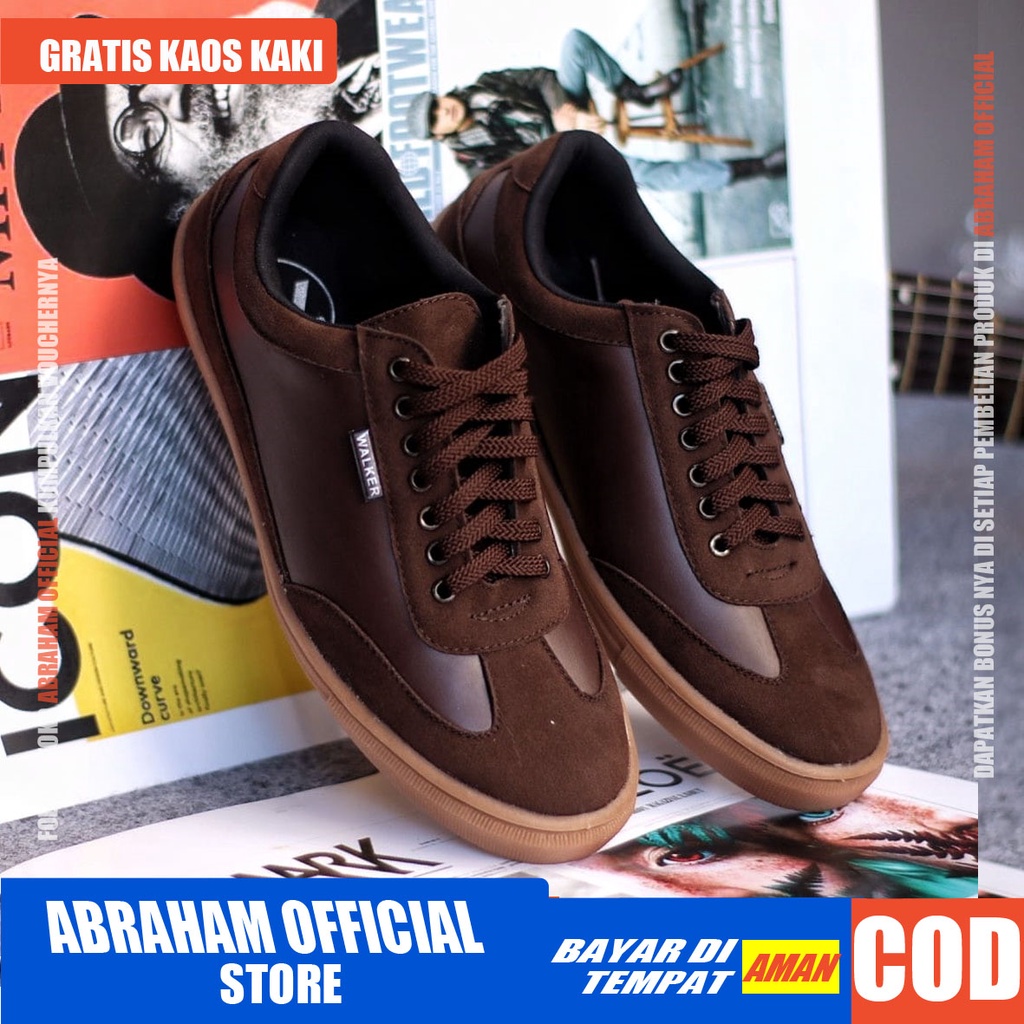 ABRHM x RAMIRES Sepatu Kasual Pria Sepatu Pria Casual Sepatu Sneakers Pria Sepatu Cowok / Cowo Kerja Kantor Semi Formal Anti Slip Kuliah Kondangan Gaya keren Kekinian Murah Terlaris