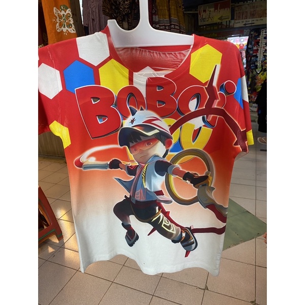 kaos baju anak boboiboy kids katun combed