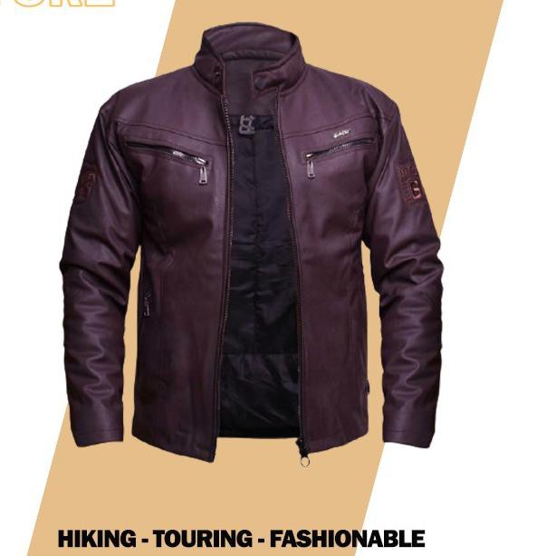۞ Jaket Pria jaket Kulit asli PREMIUM Murah PROMO waterproof jaketcowok L XL XXL G4M6 ✻