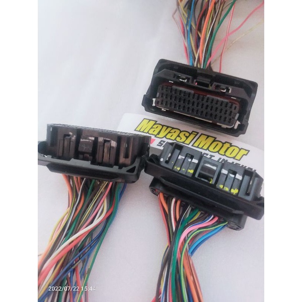 soket ecu ecm Yamaha aerox 155 ABS smartkey 2017-2019 kode ecu B63-H594A-11 model 48 pin.