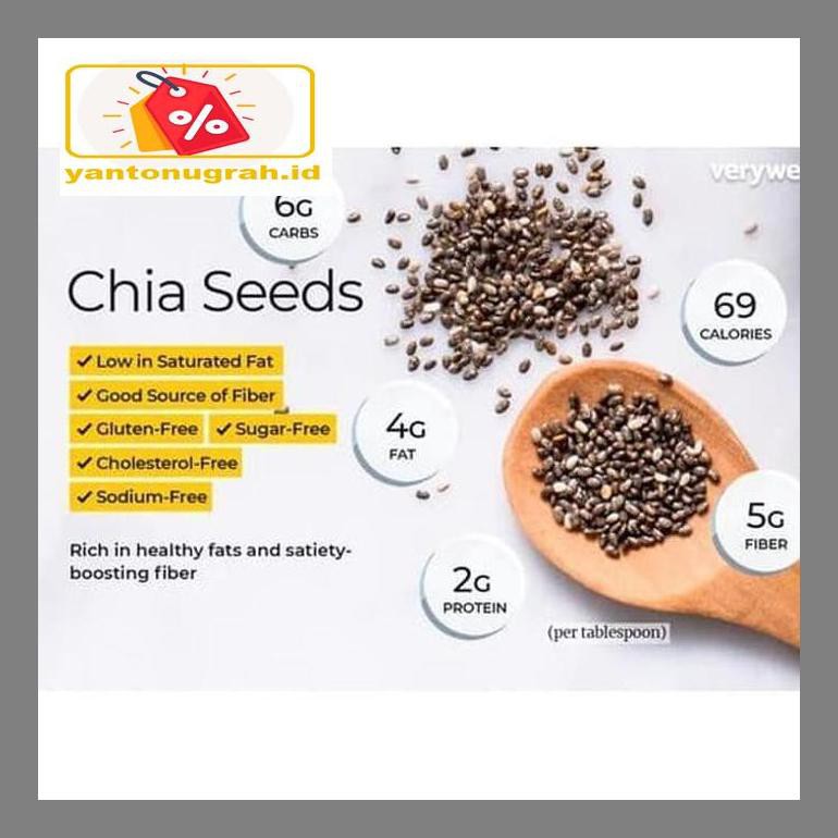 

S50Mkkar Black Chia Seed 500 Gr Mexico Premium Natural Grade By Chiajoy Dr05Ytd